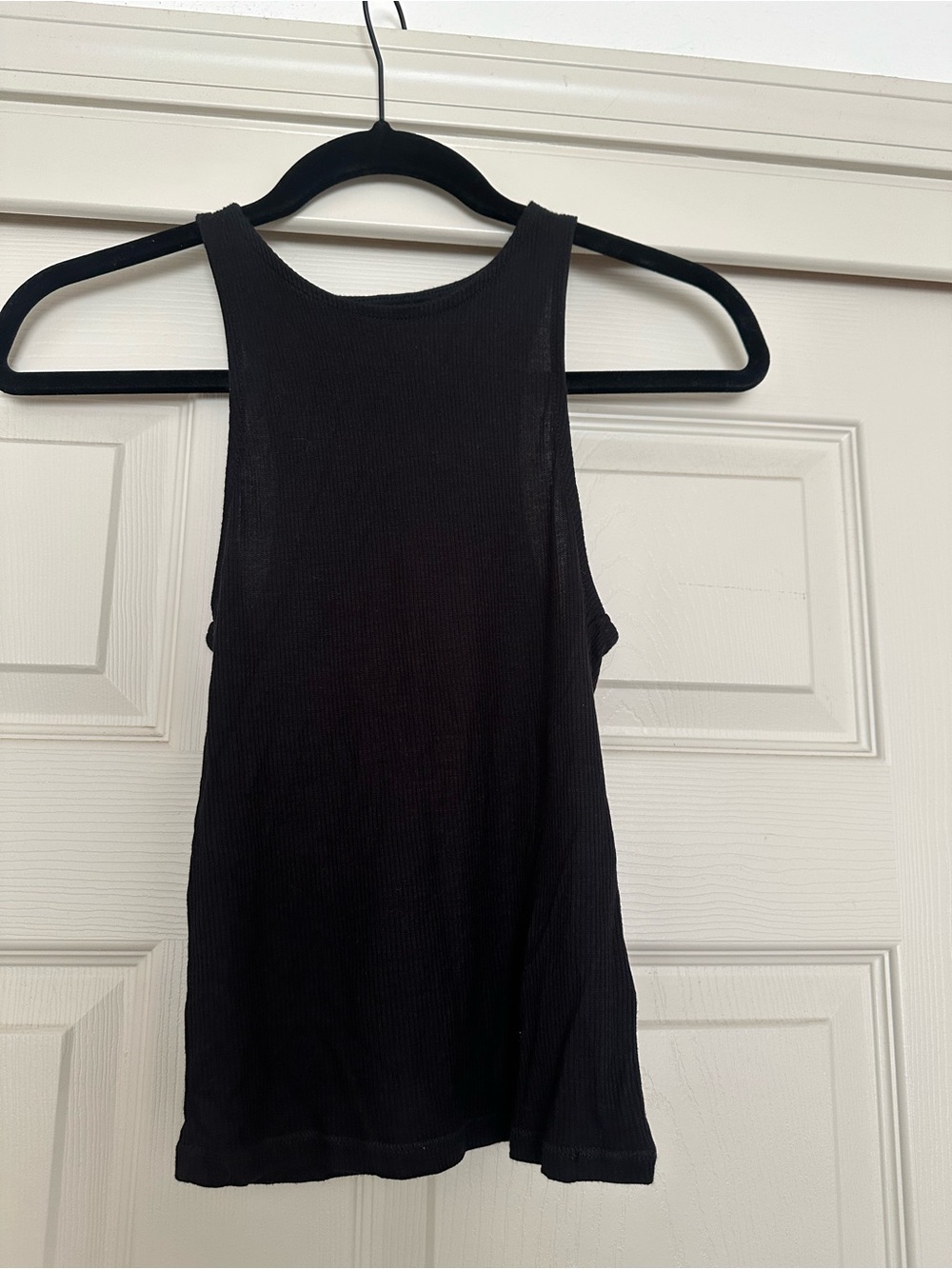 Black Ribbed Tank Top - Women's Sleeveless Top